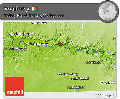 Physical Panoramic Map of Voaifotsy
