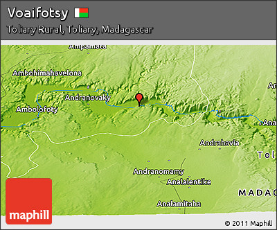 Physical Panoramic Map of Voaifotsy
