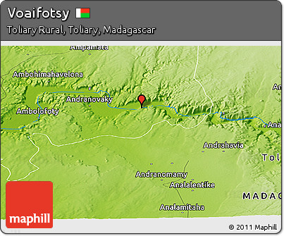 Physical Panoramic Map of Voaifotsy