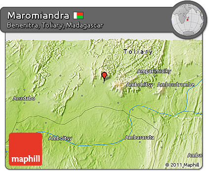 Physical 3D Map of Maromiandra