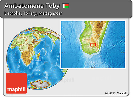 Physical Location Map of Ambatomena Toby