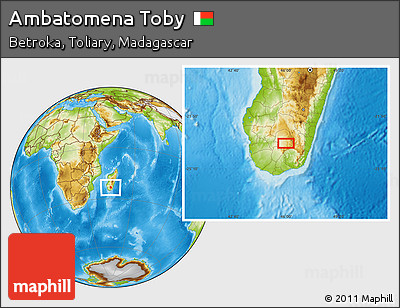 Physical Location Map of Ambatomena Toby