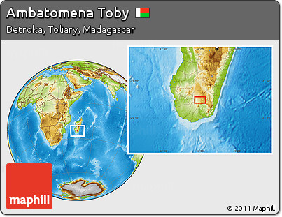Physical Location Map of Ambatomena Toby