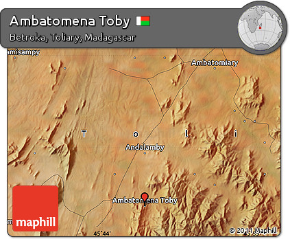 Satellite Map of Ambatomena Toby