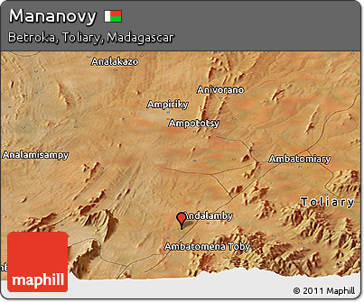 Satellite Panoramic Map of Mananovy