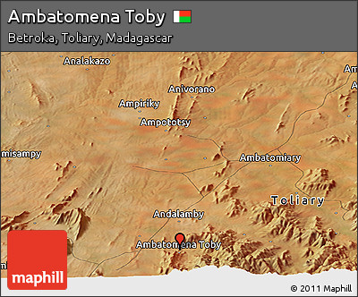 Satellite Panoramic Map of Ambatomena Toby