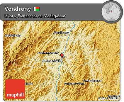 Physical 3D Map of Vondrony