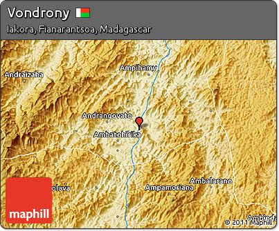 Physical 3D Map of Vondrony