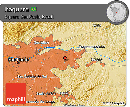 Physical 3D Map of Itaquera
