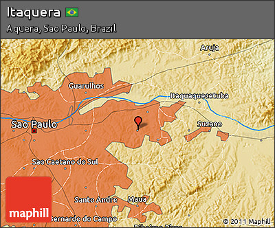 Physical 3D Map of Itaquera