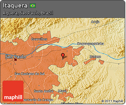 Physical 3D Map of Itaquera