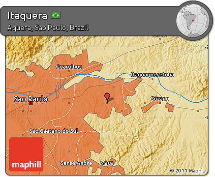 Physical Map of Itaquera