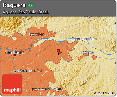 Physical Map of Itaquera