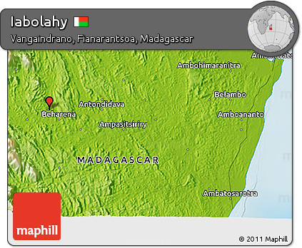 Physical 3D Map of Iabolahy
