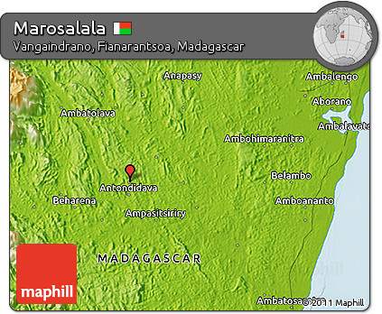 Physical 3D Map of Marosalala