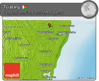 Physical 3D Map of Tsiately