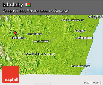 Physical 3D Map of Iabolahy