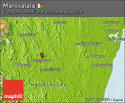 Physical 3D Map of Marosalala