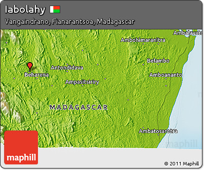 Physical 3D Map of Iabolahy