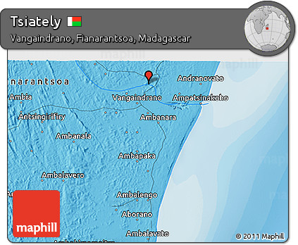 Political 3D Map of Tsiately