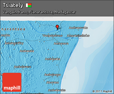 Political 3D Map of Tsiately