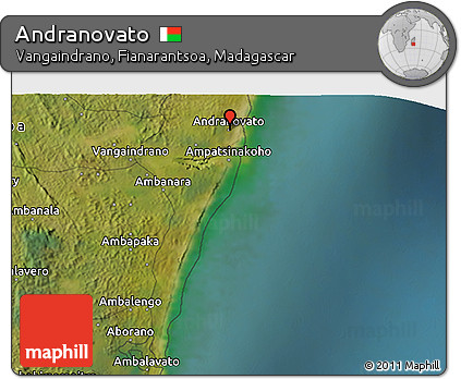 Satellite 3D Map of Andranovato