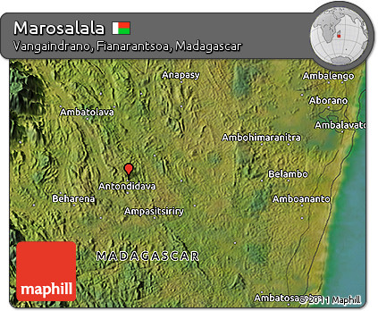 Satellite 3D Map of Marosalala