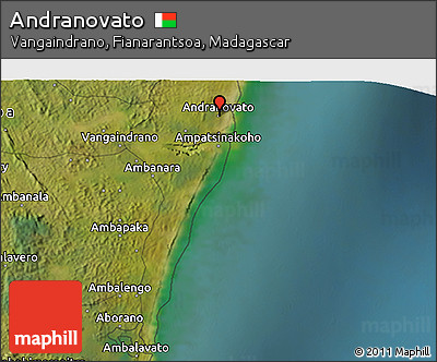 Satellite 3D Map of Andranovato