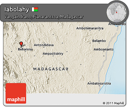 Shaded Relief 3D Map of Iabolahy