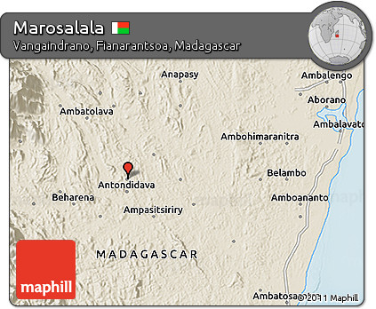 Shaded Relief 3D Map of Marosalala