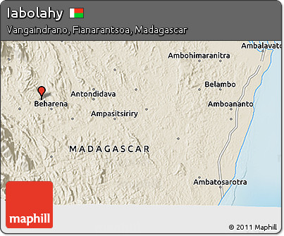 Shaded Relief 3D Map of Iabolahy