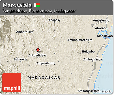 Shaded Relief 3D Map of Marosalala