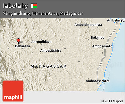 Shaded Relief 3D Map of Iabolahy