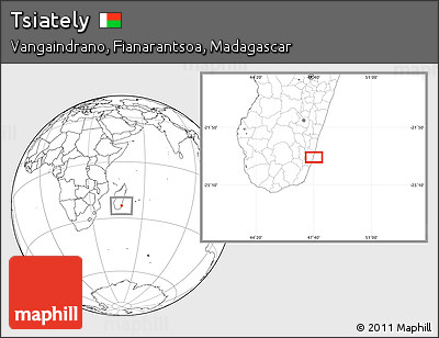 Blank Location Map of Tsiately