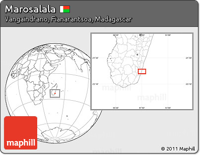 Blank Location Map of Marosalala