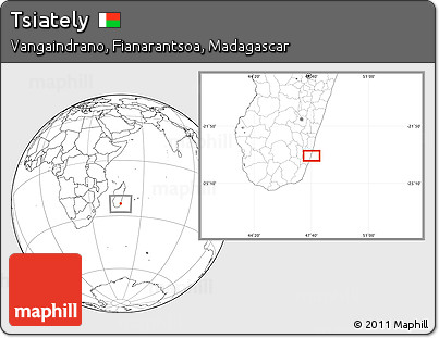 Blank Location Map of Tsiately