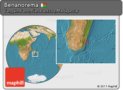 Satellite Location Map of Benanorema