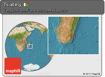 Satellite Location Map of Tsiately