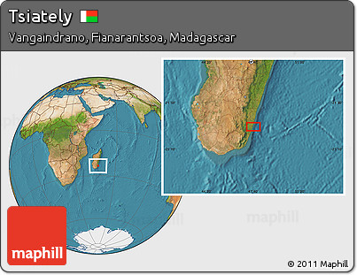Satellite Location Map of Tsiately