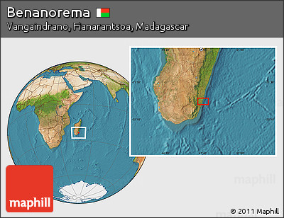Satellite Location Map of Benanorema