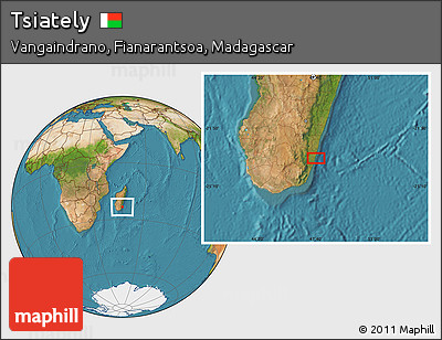 Satellite Location Map of Tsiately