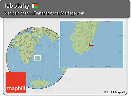 Savanna Style Location Map of Iabolahy