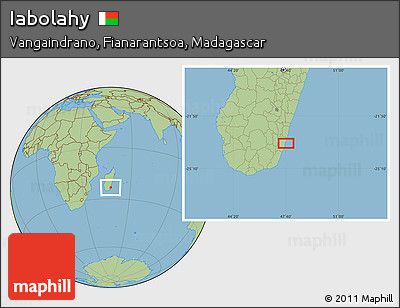 Savanna Style Location Map of Iabolahy