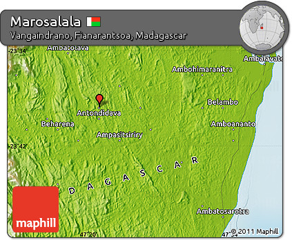 Physical Map of Marosalala