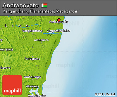 Physical Map of Andranovato