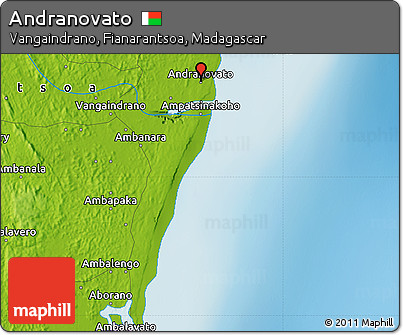 Physical Map of Andranovato