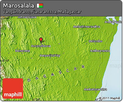 Physical Map of Marosalala