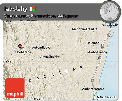 Shaded Relief Map of Iabolahy