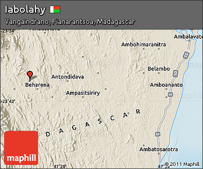 Shaded Relief Map of Iabolahy