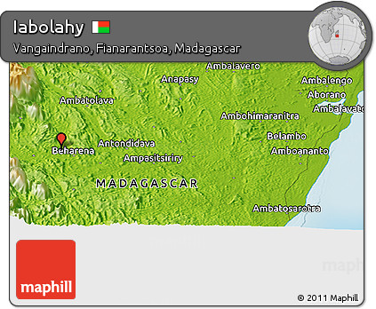 Physical Panoramic Map of Iabolahy